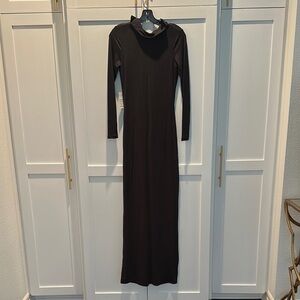 Bumpsuit Black Long Sleeve Dress